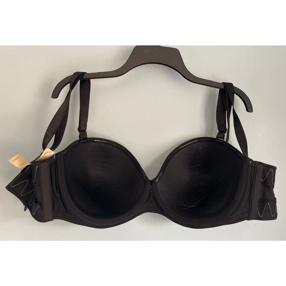 Cacique Multiway Strapless Bra Black 40DDD NWT - Picture 7 of 11